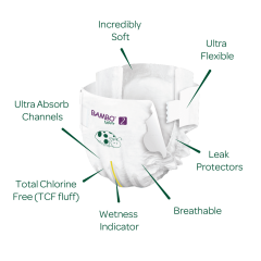 Bambo Nature No:2 Mini 3-6kg | ecoBebekBezi